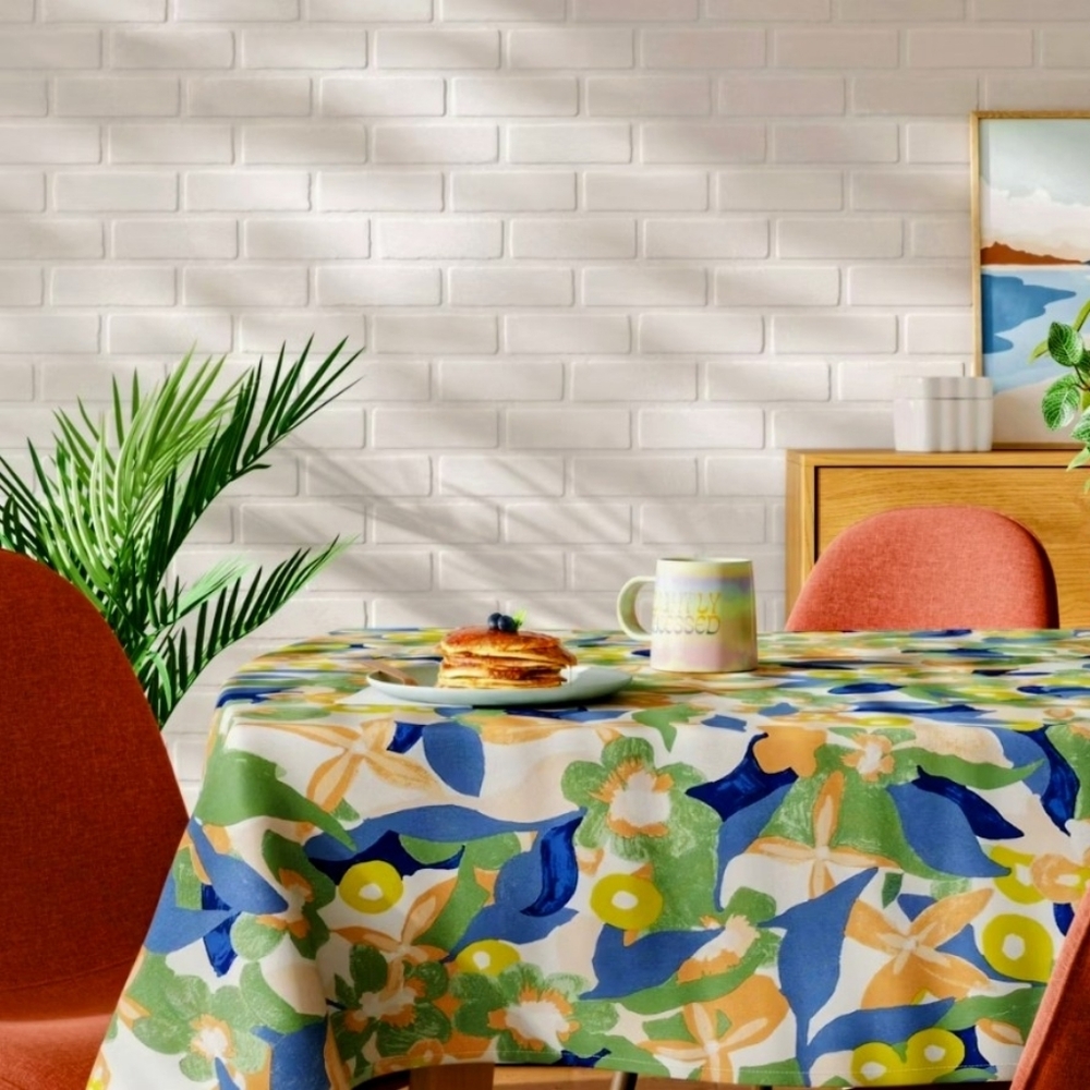 Rectangular Floral Tablecloth Room Essentials From Target 60 X 84" Brand NEW